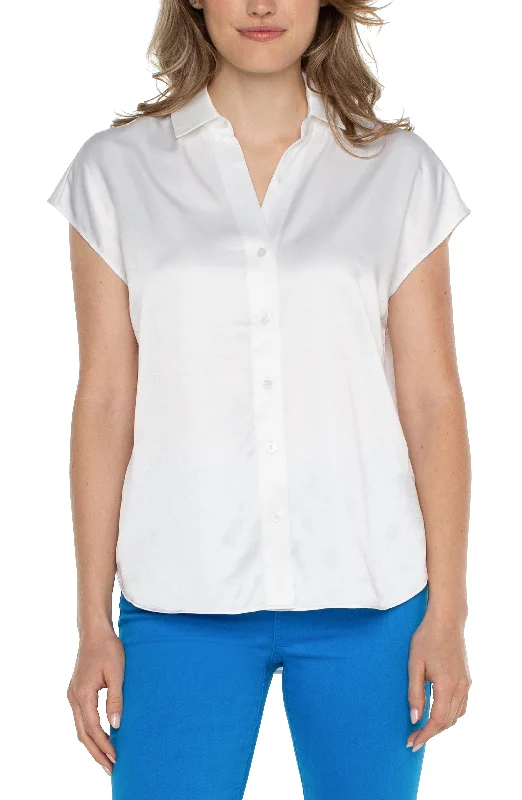 Comfortable yet fashionable women’s wear   BUTTON FRONT DOLMAN SLEEVE BLOUSE