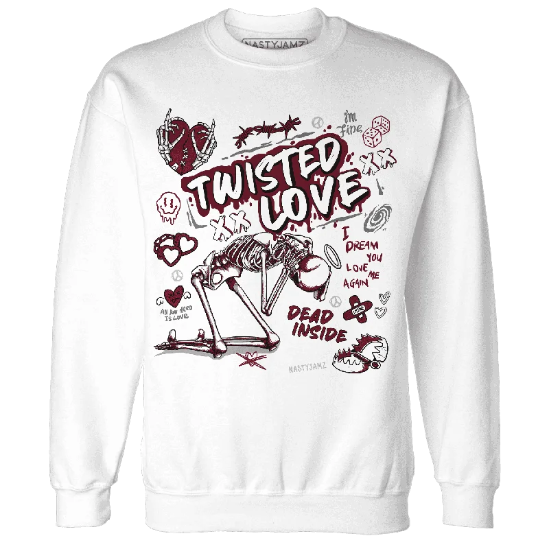 High White Team Red 1s NastyJamz Sweatshirt Match Twisted Love