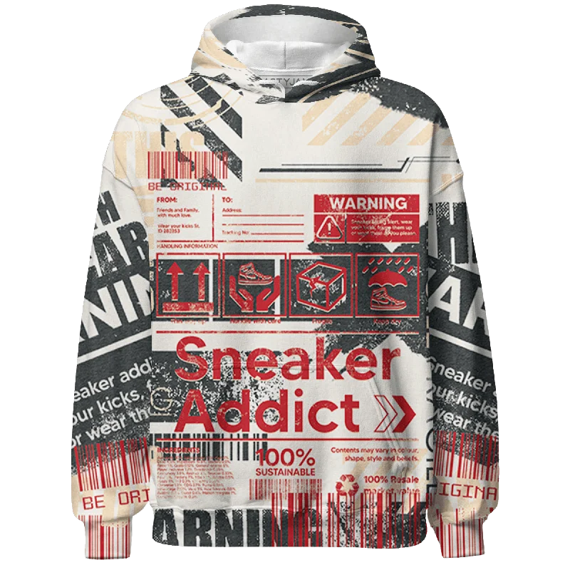 NastyJamz Jumman Jack University Red Hoodie Match Sneaker Addict 3D All-Over Print Warning