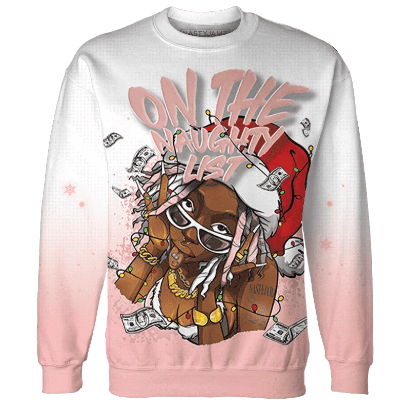 Low Legend Pink 11s NastyJamz Sweatshirt Match Xmas Naughty List 3D