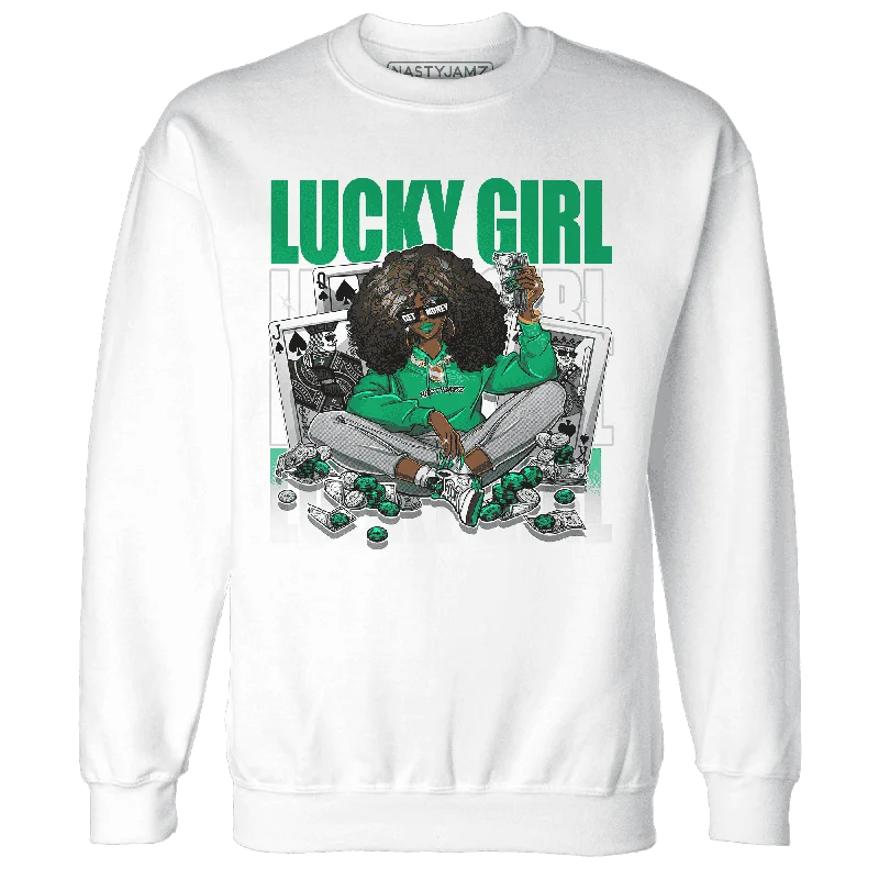 NastyJamz Lucky Green 5s Sweatshirt Match Lucky Girl