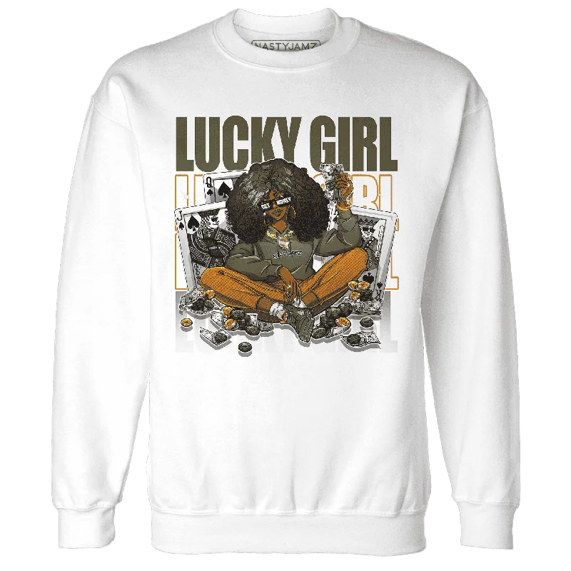 NastyJamz Olive 5s Sweatshirt Match Lucky Girl