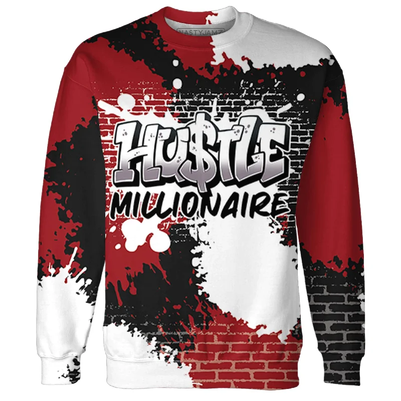 NastyJamz Retro Red Taxi 12s Sweatshirt Match Hustle Millionaire 3D