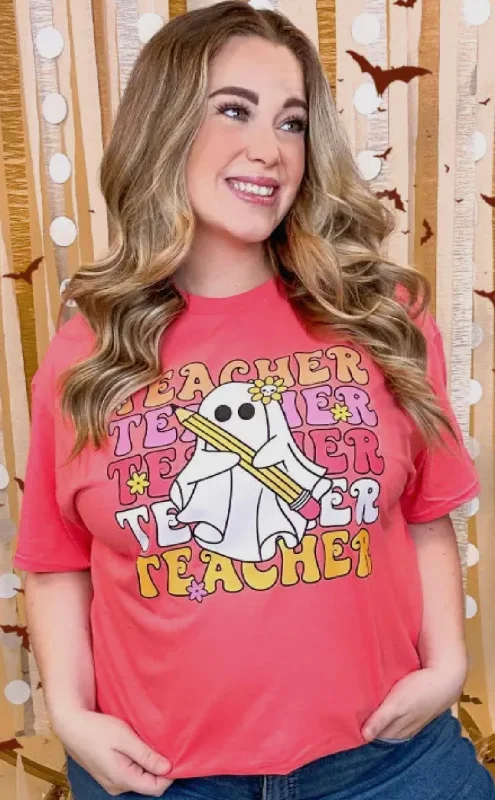 Teacher Ghost Graphic T-shirt