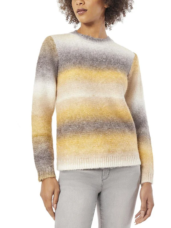 Womens Wool Blend Crewneck Pullover Sweater