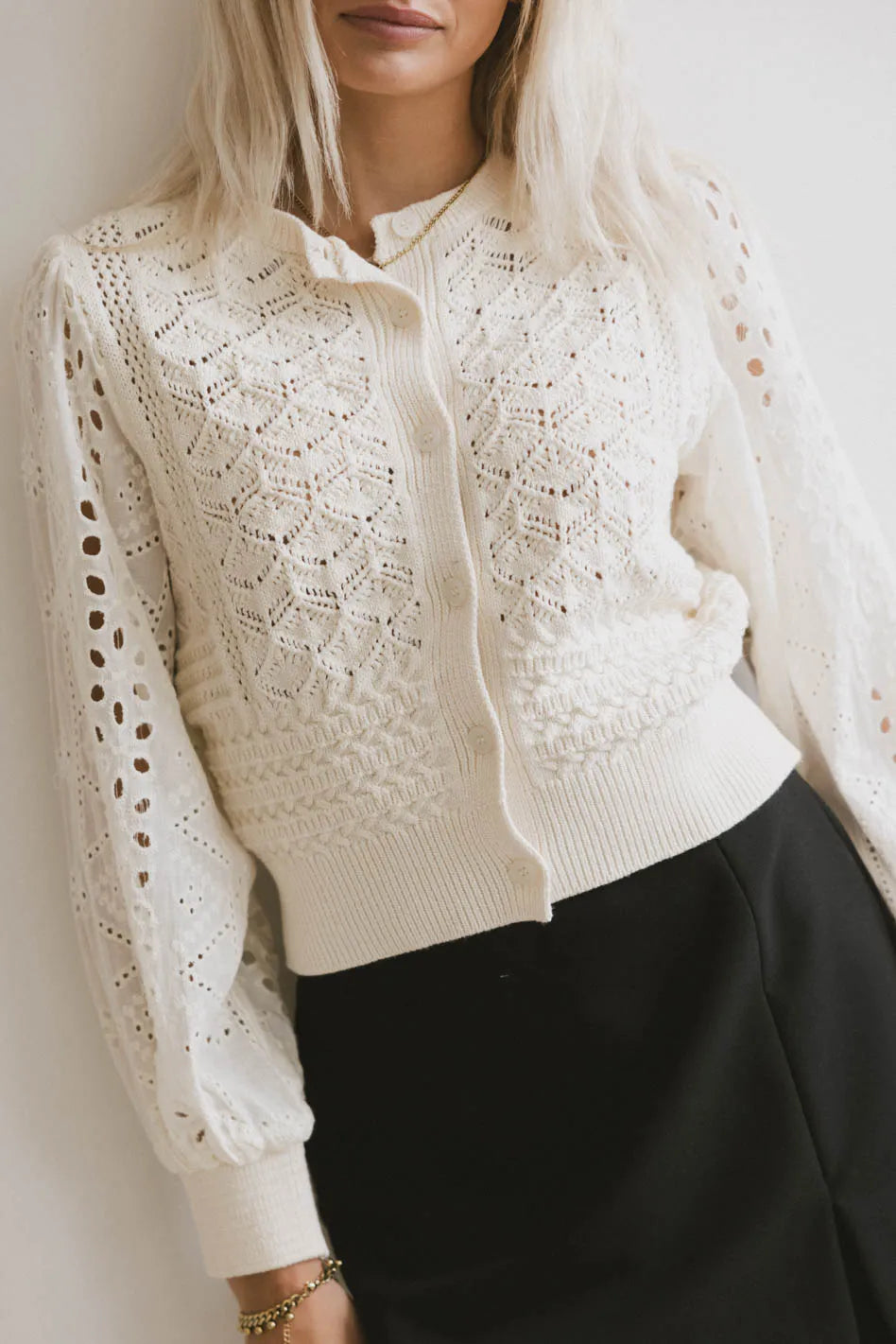 Classic pieces for a timeless wardrobe   Tamsin Knit Cardigan in Cream